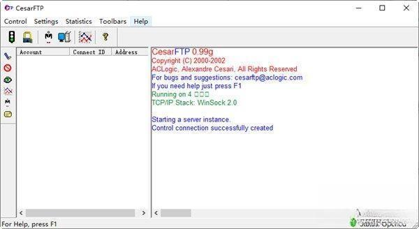 CesarFTP(免费FTP服务器) 电脑版V0.99g 官方版