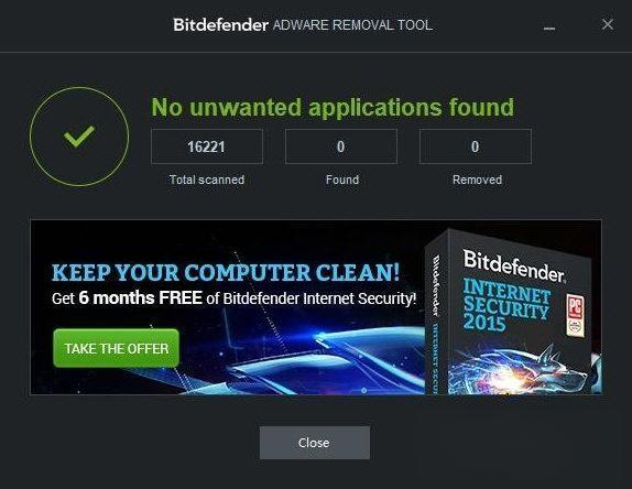 Bitdefender Adware Removal Tool(广告拦截工具)电脑版 V1.1.8.1668 官方版