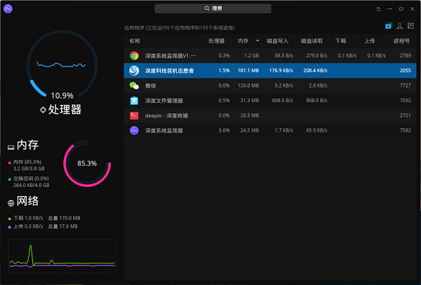 深度系统监视器电脑版 1.0 官方版