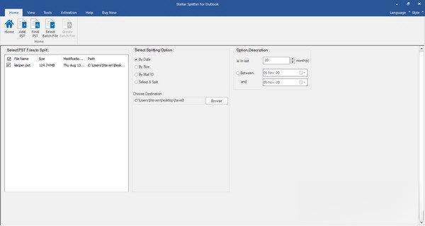 Stellar Splitter for Outlook(数据分割工具)电脑版 V7.0.0.0 官方版