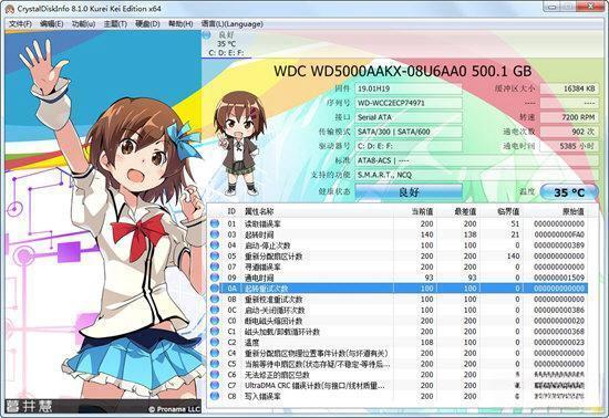 CrystalDiskInfo(硬盘检测工具)电脑版 V8.2.4 萌萌版