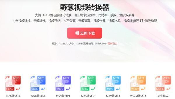 野葱视频转换器电脑版 1.0.0.7 官方版
