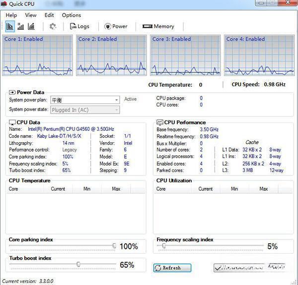 Quick CPU(CPU监控软件) 电脑版3.5.0.0 官方版