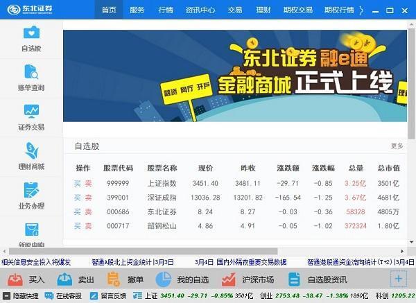 东北证券融e通核心交易客户端 v1.64 官方版