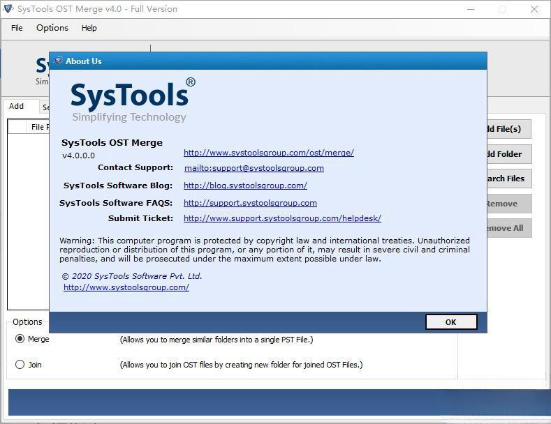 SysTools OST Merge(OST文件合并)官方版 4.0 免费版