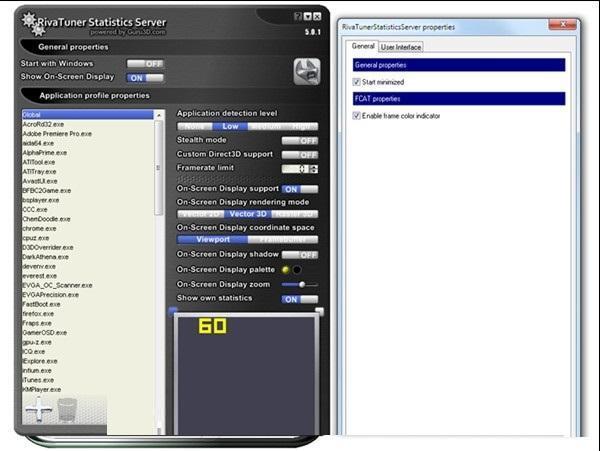 RivaTuner Statistics Server(显卡超频锁帧)7.3.3