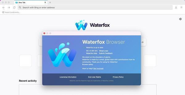 waterfox水狐浏览器中文版 v6.0.11 官方版