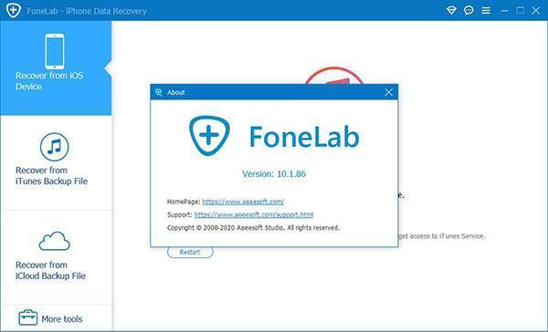 Aiseesoft FoneLab(苹果数据恢复软件)v10.5.82官方版