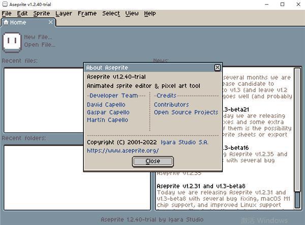 Aseprite(像素风格动画制作软件) v1.3.6绿色版