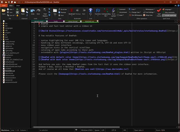 BowPad(代码文字编辑工具)v2.8.9官方版