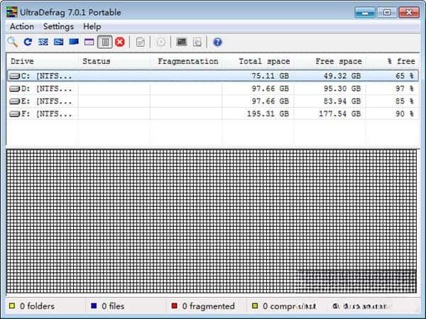 UltraDefrag(磁盘整理工具)v7.0.1 中文绿色版